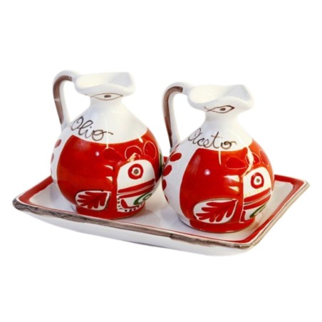 Set Olio e Aceto Marettimo Ceramiche De Simone Set Olio e Aceto Marettimo Ceramiche De Simone